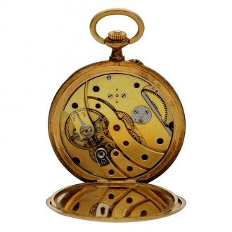 Swiss lady's yellow gold open faced pendant watch Circa 1910