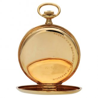 Heavy Swiss 18K gold open faced lever watch Circa 1916 Heavy Swiss 18K gold open faced lever watch Circa 1916
