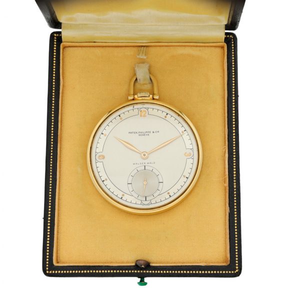 Swiss 18K yellow gold open faced lever pocket watch Circa 1937 Swiss 18K yellow gold open faced lever pocket watch Circa 1937