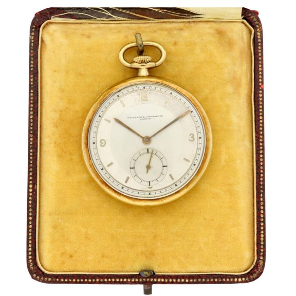 Swiss 18K yellow gold open faced lever pocket watch Circa 1935 Swiss 18K yellow gold open faced lever pocket watch Circa 1935