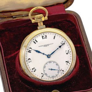 Very fine Swiss yellow gold and enamel watch Circa 1925