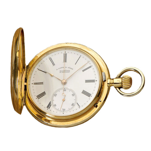 German gold Glashuette with jumping seconds Circa 1903