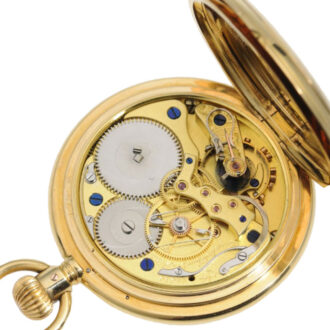 German gold Glashuette with jumping seconds Circa 1903