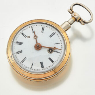 Small French silver quarter repeating verge Circa 1810