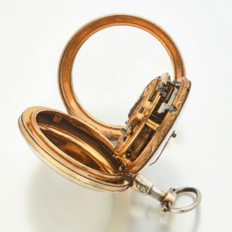 Small French silver quarter repeating verge Circa 1810