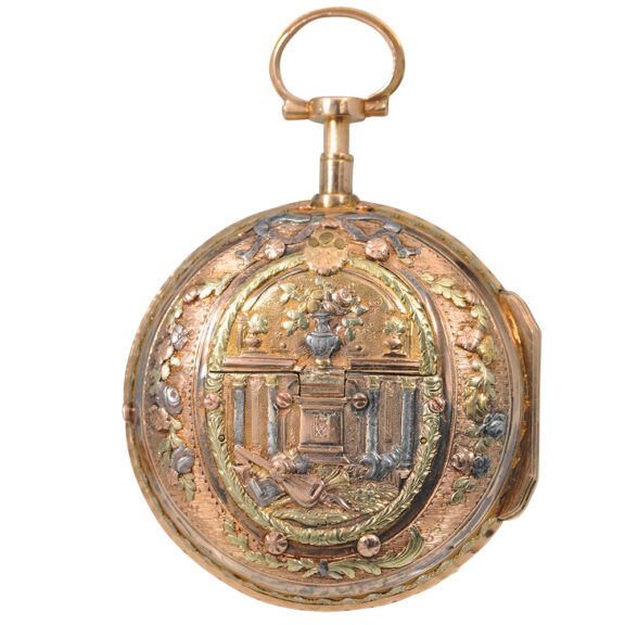 French gold pocket watch "à quatre couleurs" Circa 1780 French gold pocket watch "à quatre couleurs" Circa 1780
