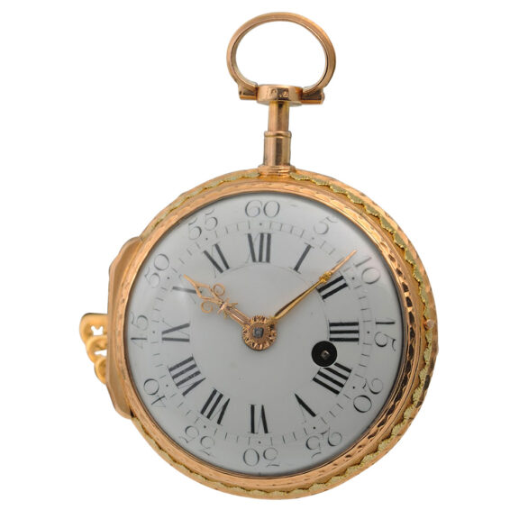French gold pocket watch "à quatre couleurs" Circa 1780 French gold pocket watch "à quatre couleurs" Circa 1780