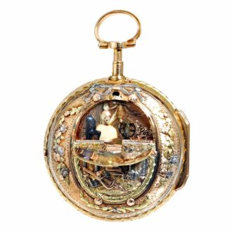 French gold pocket watch "à quatre couleurs" Circa 1780 French gold pocket watch "à quatre couleurs" Circa 1780
