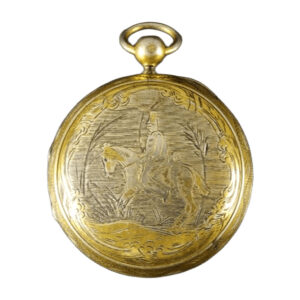 French vermeil and silver hunting cased pocket watch Circa 1819