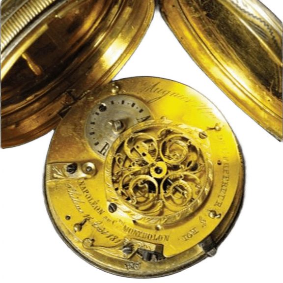 French vermeil and silver hunting cased pocket watch Circa 1819 French vermeil and silver hunting cased pocket watch Circa 1819