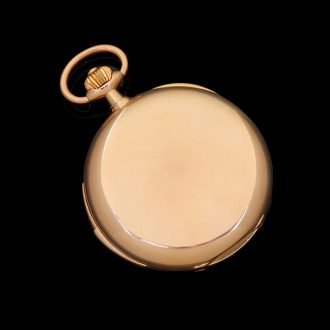 Swiss 18K gold hunting cased minute repeater Circa 1900 Swiss 18K gold hunting cased minute repeater Circa 1900