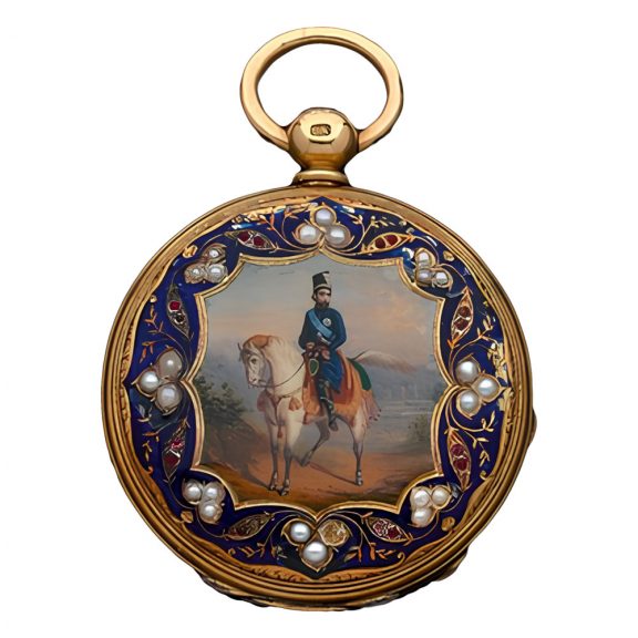 English gold hunter watch for the Ottoman market Circa 1850