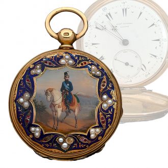 English gold hunter watch for the Ottoman market Circa 1850