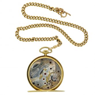 Swiss gold open faced keyless lever watch Circa 1925