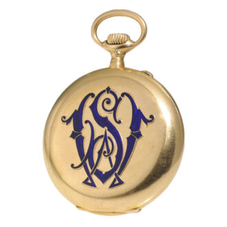 German gold Glashütte cased pocket watch Circa 1912