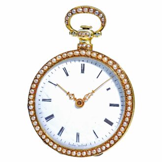 Swiss ornamental gold enamel lady's watch Circa 1810
