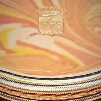 Swiss 18K gold open faced lever pocket watch Circa 1900