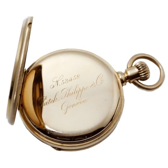 Swiss 18K gold open faced cylinder pocket watch Circa 1880 Swiss 18K gold open faced cylinder pocket watch Circa 1880