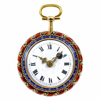 French 18 carat gold verge pocket watch Circa 1820