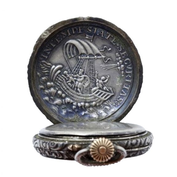 Unusuel small Swiss silver open faced pocket watch Circa 1883 Unusuel small Swiss silver open faced pocket watch Circa 1883