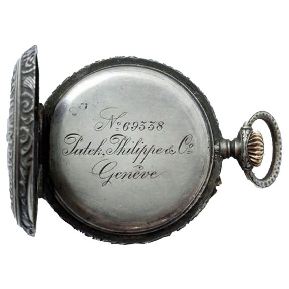 Unusuel small Swiss silver open faced pocket watch Circa 1883 Unusuel small Swiss silver open faced pocket watch Circa 1883