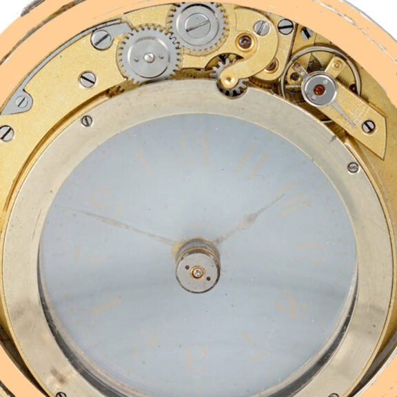 Rare Swiss gold mystery watch in double sided case Circa 1890 Rare Swiss gold mystery watch in double sided case Circa 1890