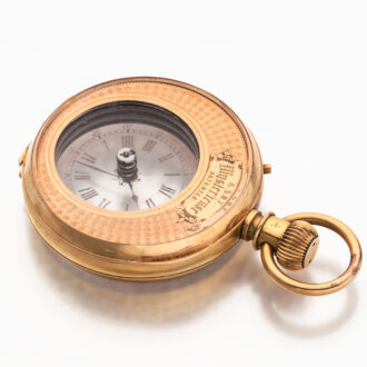 Rare Swiss gold mystery watch in double sided case Circa 1890