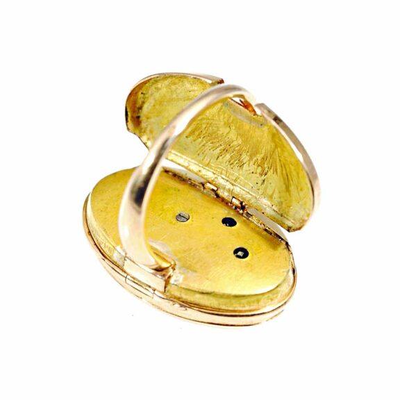 French rose gold ring watch with visible balance Circa 1820 French rose gold ring watch with visible balance Circa 1820