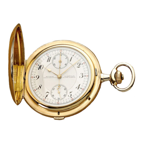 German 14k gold pocket watch with chronograph Circa 1915