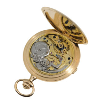 German 14k gold pocket watch with chronograph Circa 1915