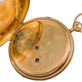French gold quarter repeating pocket watch Circa 1840