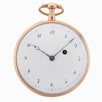 French gold and enamel quarter repeating watch Circa 1810