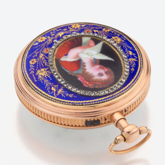 French gold and enamel quarter repeating watch Circa 1810