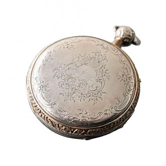 Swiss silver open faced musical quarter repeater Circa 1830