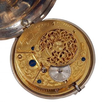 English silver watch in triple case for Ottoman market Circa 1795