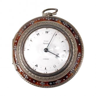 English silver watch in triple case for Ottoman market Circa 1795