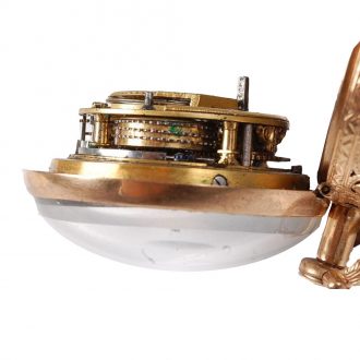 English gilt metal pair cased repeating clock watch Circa 1775