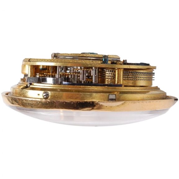 Unusual English gold quarter repeating pocket watch Circa 1787 Unusual English gold quarter repeating pocket watch Circa 1787
