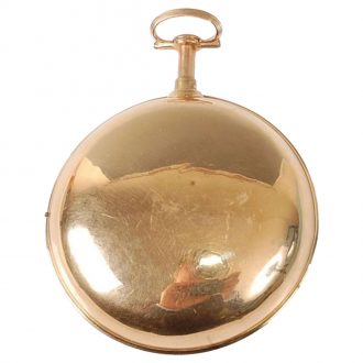 Unusual English gold quarter repeating pocket watch Circa 1787