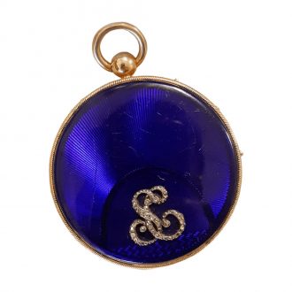 French gold médaillon montre à tact cylinder watch Circa 1801