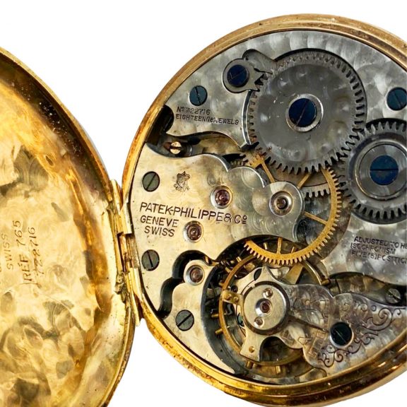 Swiss 18K gold open faced lever pocket watch Circa 1900 Swiss 18K gold open faced lever pocket watch Circa 1900