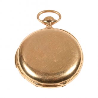 French 18 carat gold quarter repeating pocket watch Circa 1850