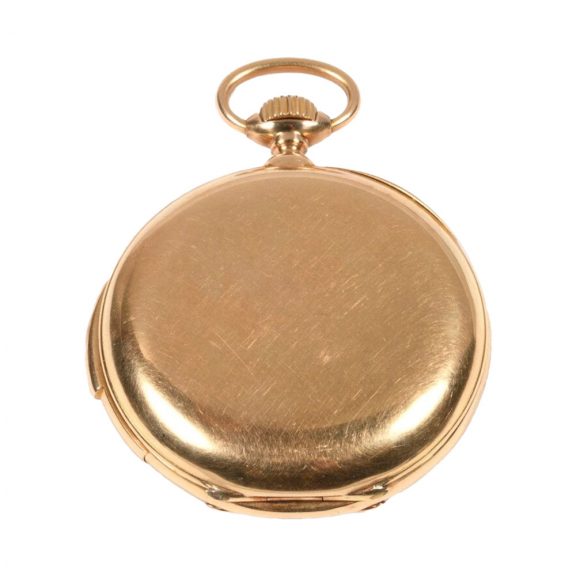 French 18 carat gold quarter repeating pocket watch Circa 1850 French 18 carat gold quarter repeating pocket watch Circa 1850
