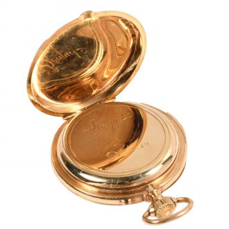 French 18 carat gold quarter repeating pocket watch Circa 1850