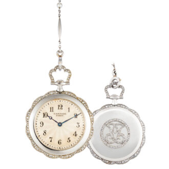 French lady's white gold keyless lever watch Circa 1920