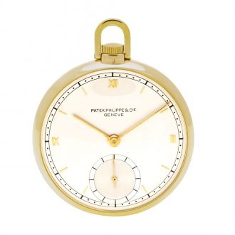 Fine Swiss 18 carat rose open faced lever watch Circa 1942