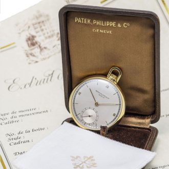 Fine Swiss 18 carat rose open faced lever watch Circa 1942