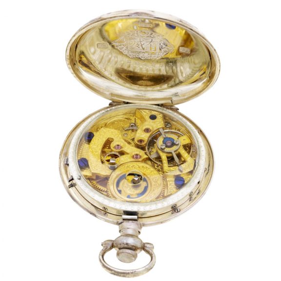 Swiss pair of silver watches for the Chinese market Circa 1890 Swiss pair of silver watches for the Chinese market Circa 1890