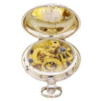 Swiss pair of silver watches for the Chinese market Circa 1890