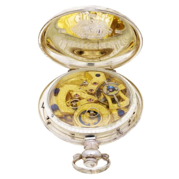 Swiss pair of silver watches for the Chinese market Circa 1890 Swiss pair of silver watches for the Chinese market Circa 1890